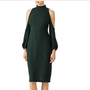 ALI & JAY LOS ANGELES RENT THE RUNWAY Green Cold Shoulder Dress MIDI wedding